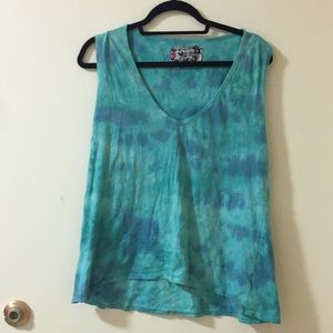 Nation Tie dye muscle tee